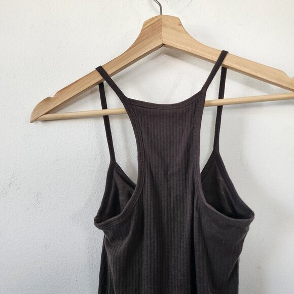 Y2K Abercrombie And Fitch Brown Tank Top Small Layered Lace - Picture 3 of 4